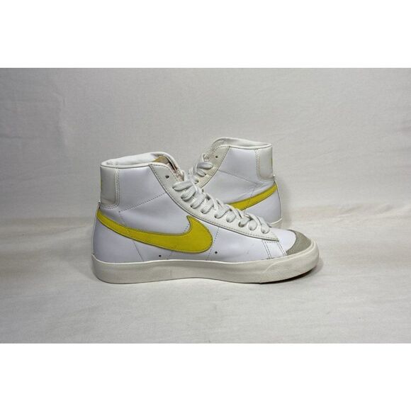 Nike Blazer Mid '77 Vintage BQ6806-101 Opti Yellow White Shoes Men’s Size 8.5 - Picture 6 of 10